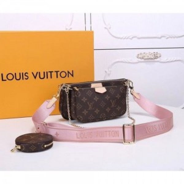 Louis vuttion pochette sling bag with og box and premium quality with inner brown