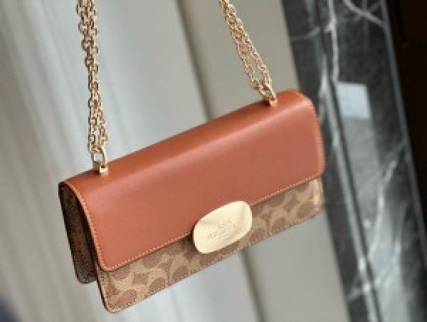 Coach Tan Eliza Sling With Original Box