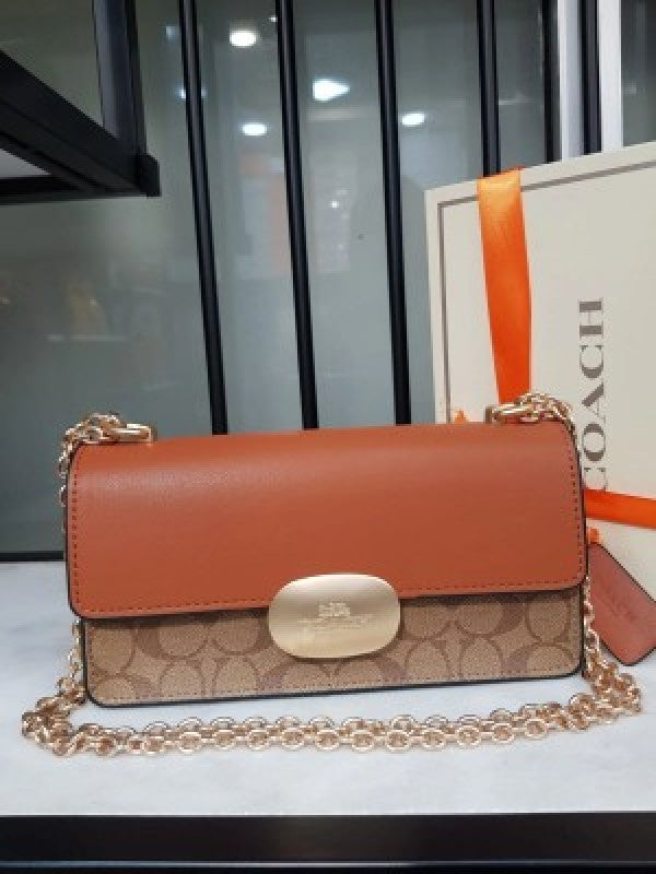 Coach Tan Eliza Sling With Original Box