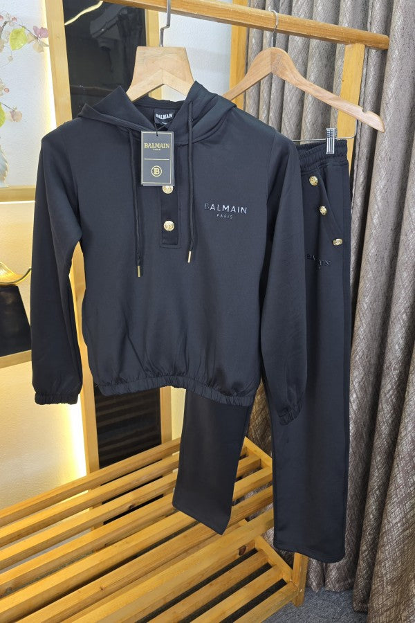 BALMAIN TRACK SUITE BLACK