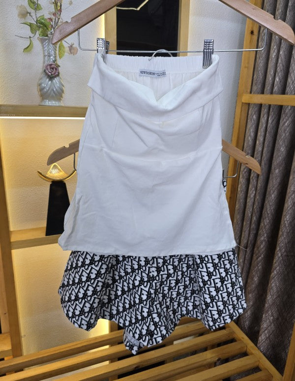 Dior Top &amp; Shorts Set White