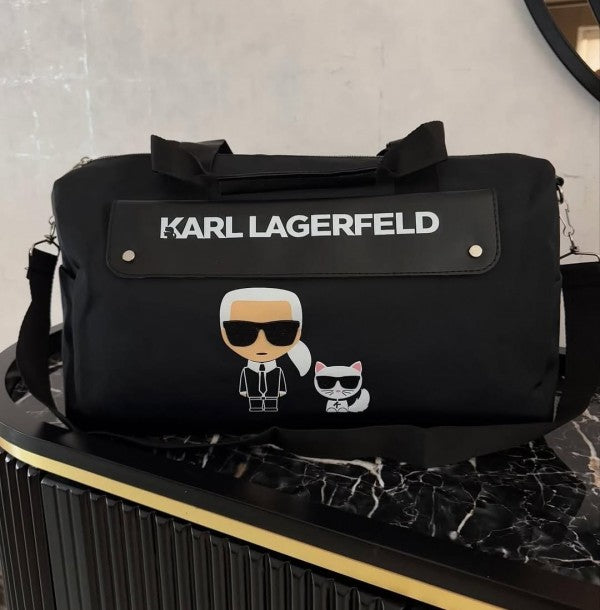 Karl lagerfeld duffle cum gym bag with dust bag