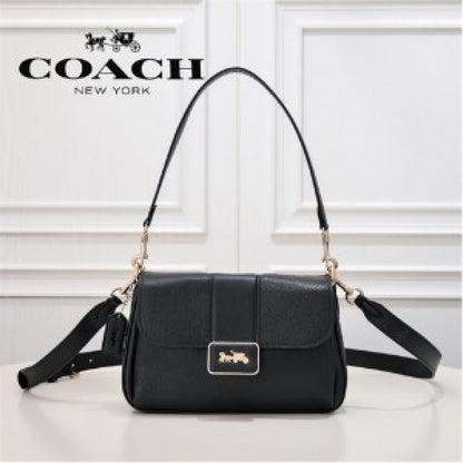 Coach baguette signature shoulder bag with box