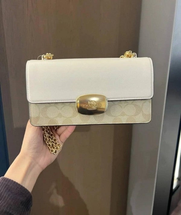 Coach Tan Eliza Sling With Original Box