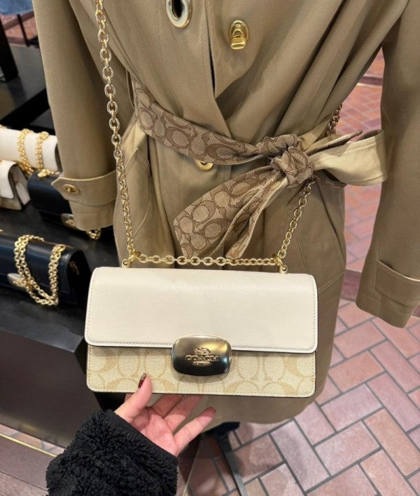 Coach Tan Eliza Sling With Original Box