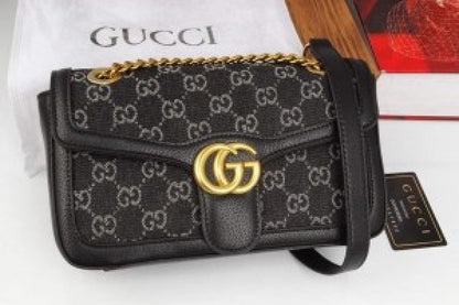 GUCCI GG MARMONT SHOULDER BAG WITH DUST BAG FOLDING BOX