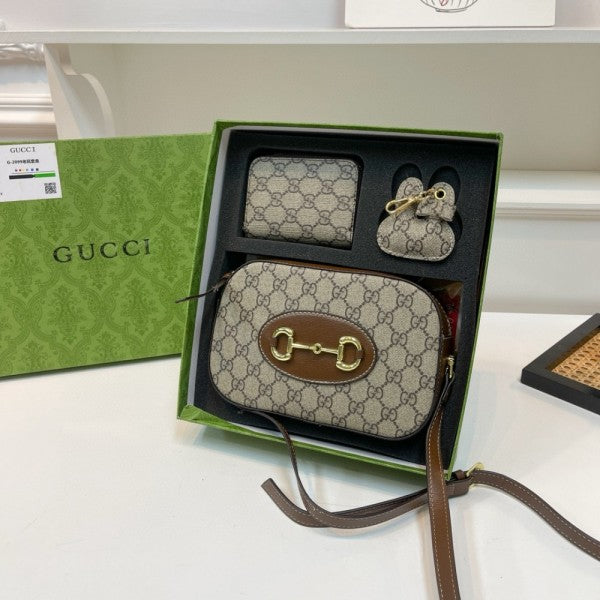 Gucci Crossbody Camera Bag Luxury Gift Set with box