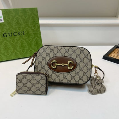 Gucci Crossbody Camera Bag Luxury Gift Set with box