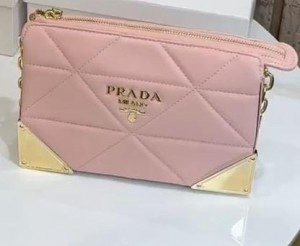 PRADA QUALITED NAPPA LEATHER SHOULDER BAG WITH OG BOX AND DUST BAG