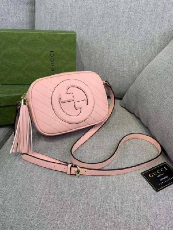 GUCCI Pebbled Leather Soho Disco Crossbody WITH BOX