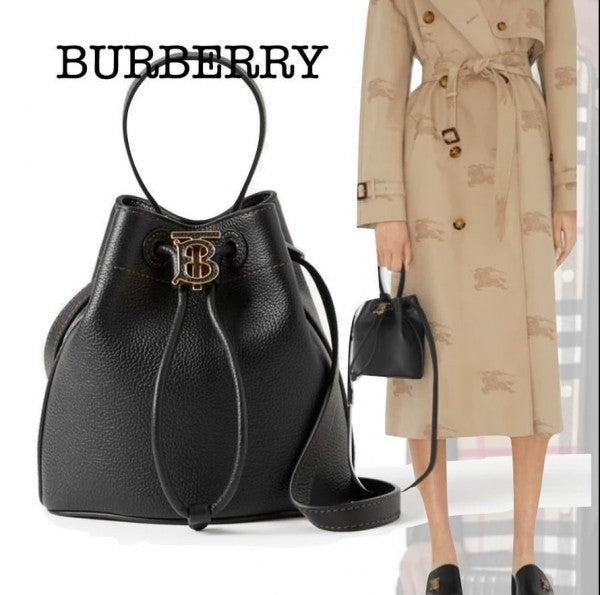 Burberry mini Tb bucket bag with dust cover