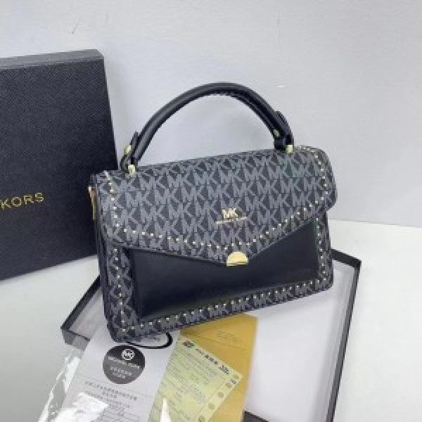 Michaelkors logo print Maeve crossbody with box