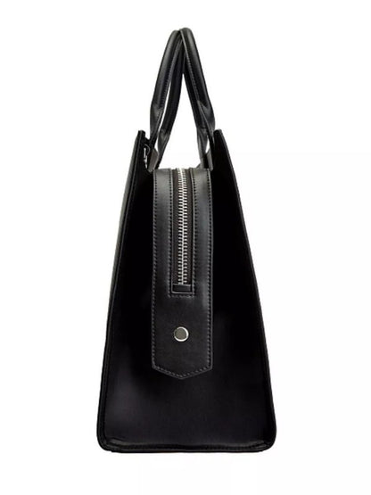 KARL LAGERFELD LEATHER STRUCTURED HANDHELDBAG