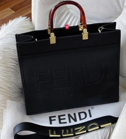 Fendi roma sunshine large size tote bag with dust cover