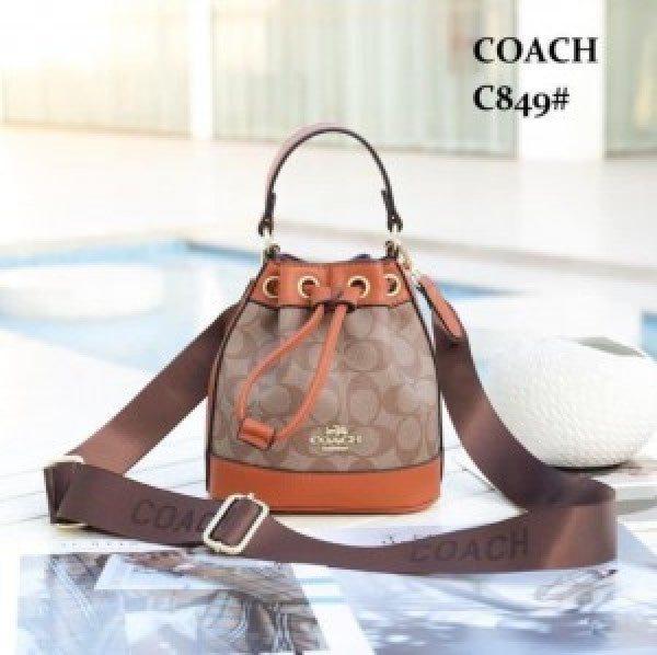 COACH Mini Dempsey Drawstring Bucket Bag