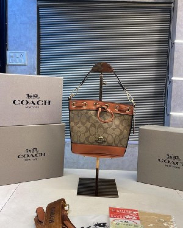 COACH Mini Dempsey Drawstring Bucket Bag