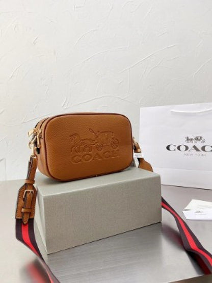 COACH CAMERA BAG WITH CANVAS STRAP WITHBOX