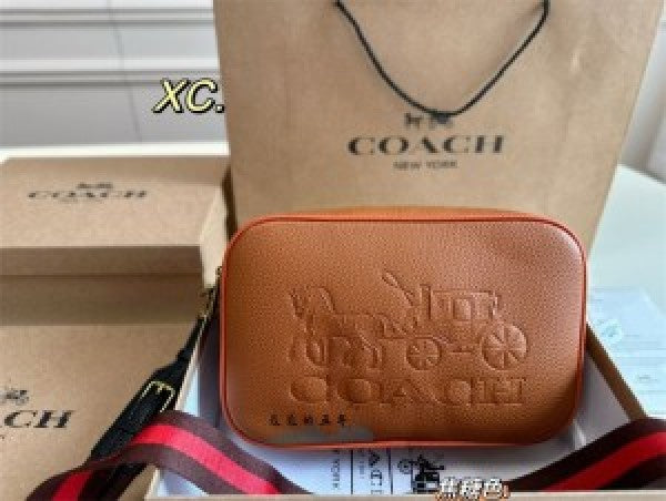 COACH CAMERA BAG WITH CANVAS STRAP WITHBOX