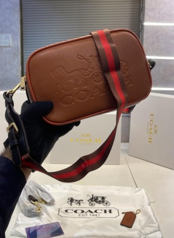 COACH CAMERA BAG WITH CANVAS STRAP WITHBOX