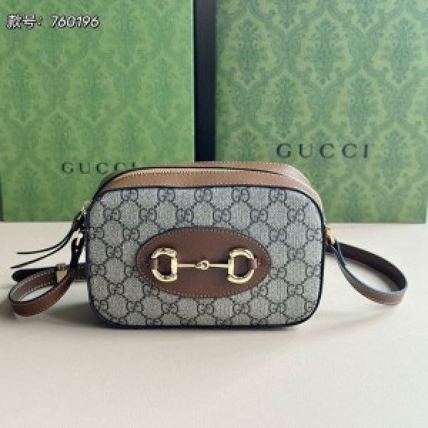 Gucci horsebit camera bag with og box