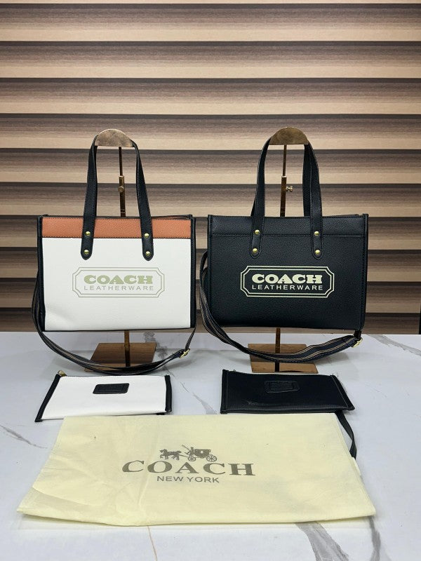 Coach Tabby SIG CC leather shoulder bag with box