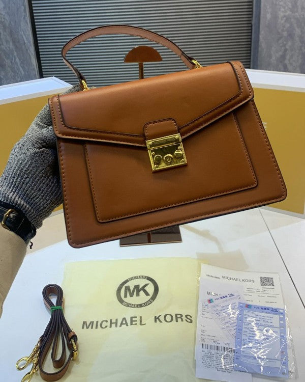 MICHAEL KORS  logo print Maeve crossbody with box