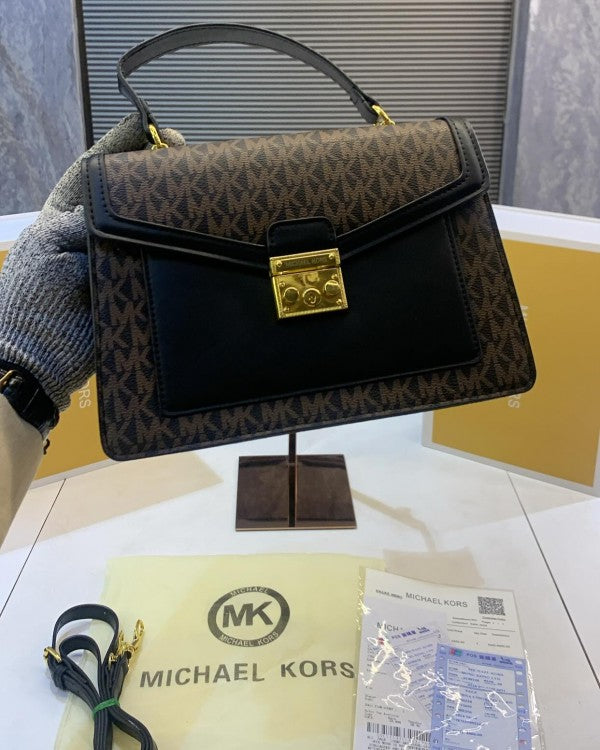 MICHAEL KORS  logo print Maeve crossbody with box