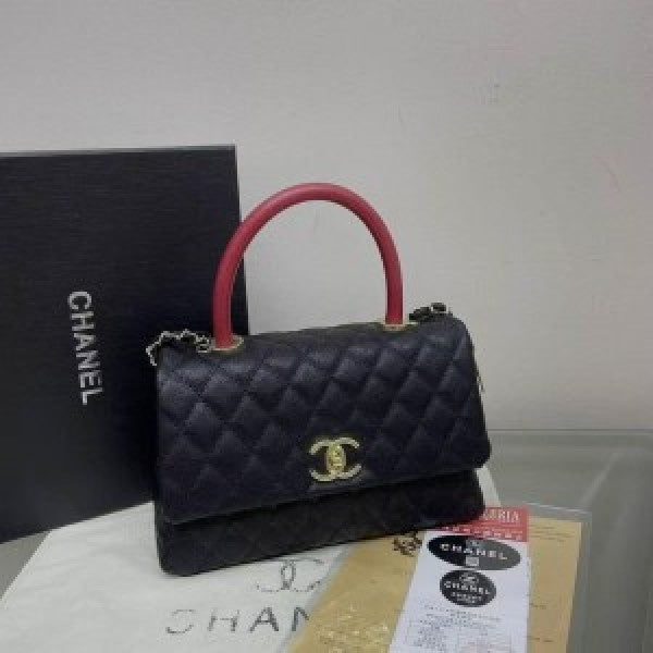 CHANEL Top Handle Bag With OG Box