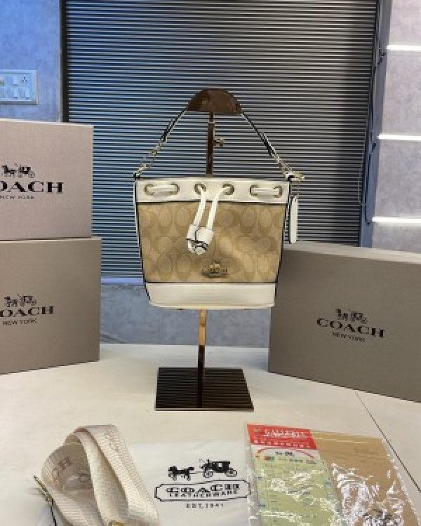 COACH Mini Dempsey Drawstring Bucket Bag