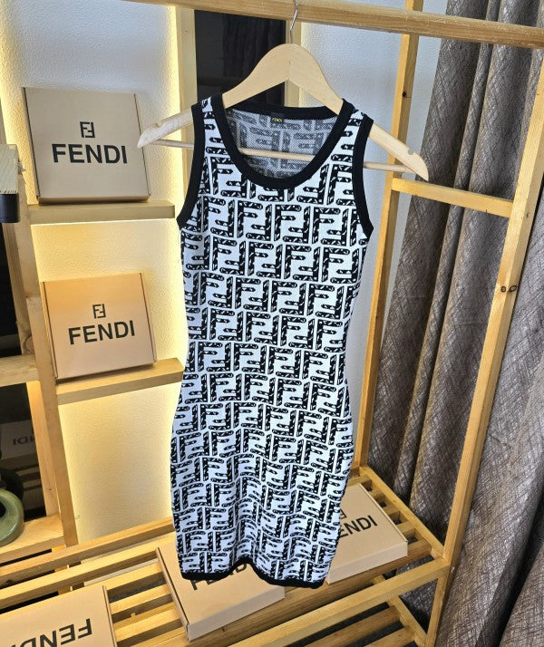 Fendi Women Sleeve Less Dress