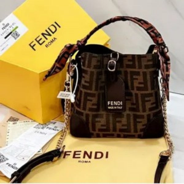 Fendi bucket bag with branded box