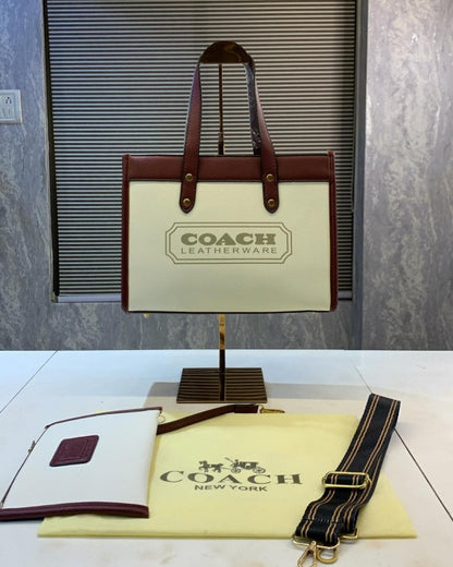 COACH FIELD TOTE BAG DUSTBAG SLINGBELT WALLET