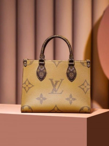 Louis Vuitton LV On The Go PM With OG Box &amp; Dust Bag Coin Pouch