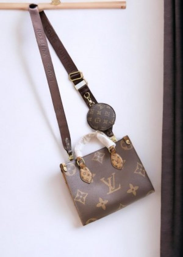 Louis Vuitton LV On The Go PM With OG Box &amp; Dust Bag Coin Pouch