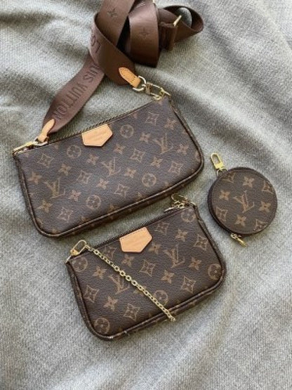 Louisvuitton multi pochette accessoires ( brown)