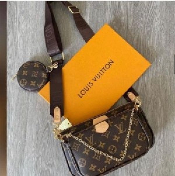 Louisvuitton multi pochette accessoires ( brown)