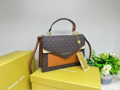 Miichael Korrs Ludlow Signature Leather Satchel Bag with box