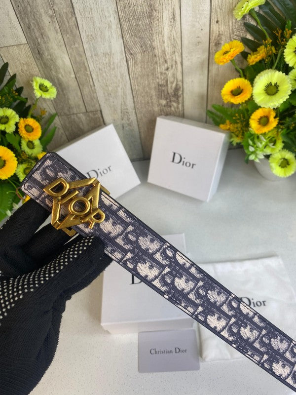 CD DIOR MENS BELT WID OG BOX CARD &amp; DUST BAG