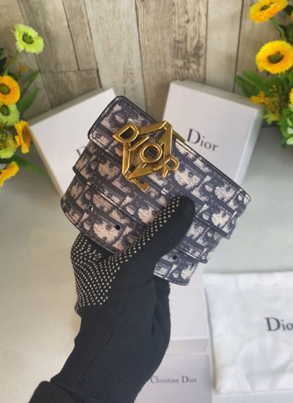 CD DIOR MENS BELT WID OG BOX CARD &amp; DUST BAG