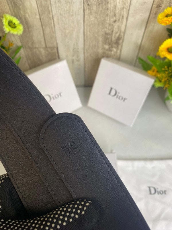 CD DIOR MENS BELT WID OG BOX CARD &amp; DUST BAG