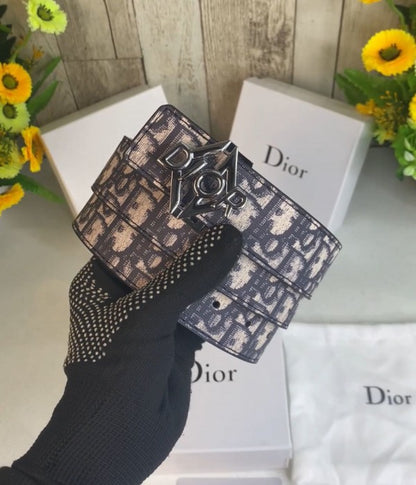 CD DIOR MENS BELT WID OG BOX CARD &amp; DUST BAG