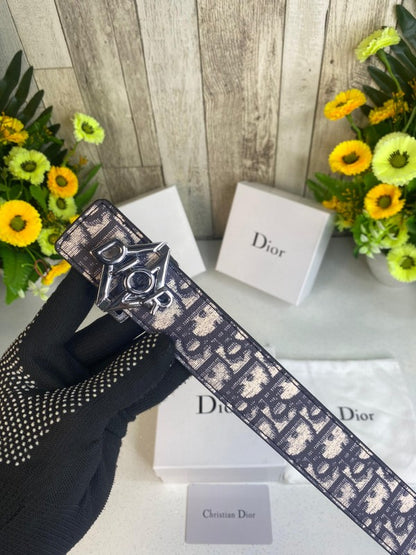 CD DIOR MENS BELT WID OG BOX CARD &amp; DUST BAG