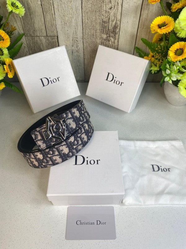 CD DIOR MENS BELT WID OG BOX CARD &amp; DUST BAG