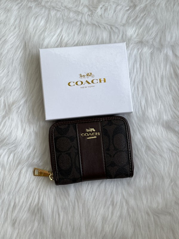 Coach mini wallet premium quality with box