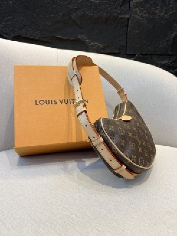 Louis Vuitton LV Croissant can praise pea old flower one shoulder crossbody bag Combo With box