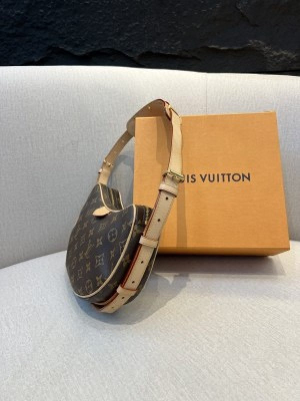 Louis Vuitton LV Croissant can praise pea old flower one shoulder crossbody bag Combo With box