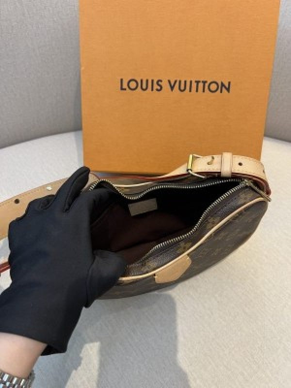 Louis Vuitton LV Croissant can praise pea old flower one shoulder crossbody bag Combo With box