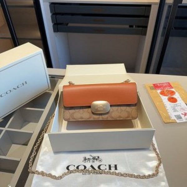 Coach White Eliza Sling With original Box