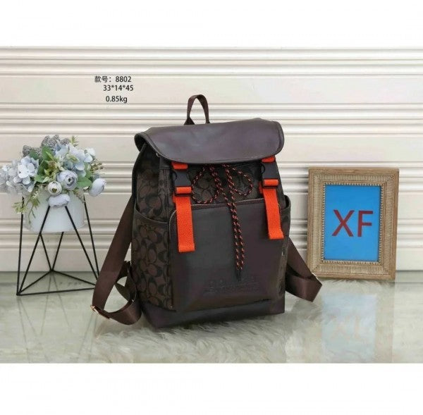 Coach Hudson Backpack In Blocked Signature Canvas