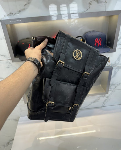 Louis vuitton Hudson Backpack In Blocked Signature Canvas